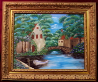 P_2819 - Painting - Bridge Over Canal