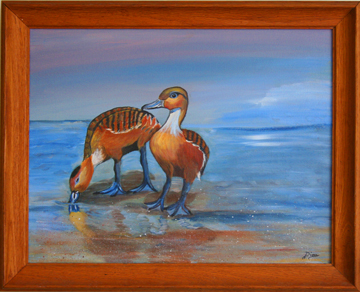 P_2968 - Painting - Ducks On Shore