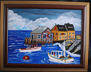 P-5086 - Painting - Fishermen's Wharf